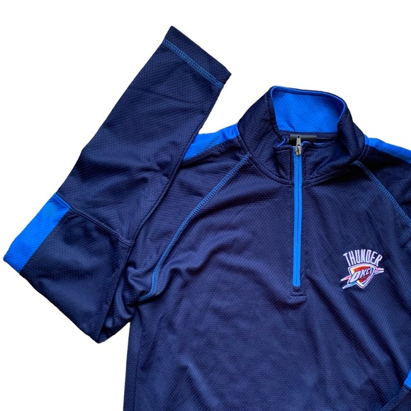 OKC Thunder NBA 1/4 Zip Long Sleeve Pullover Sz M - Picture 5 of 9